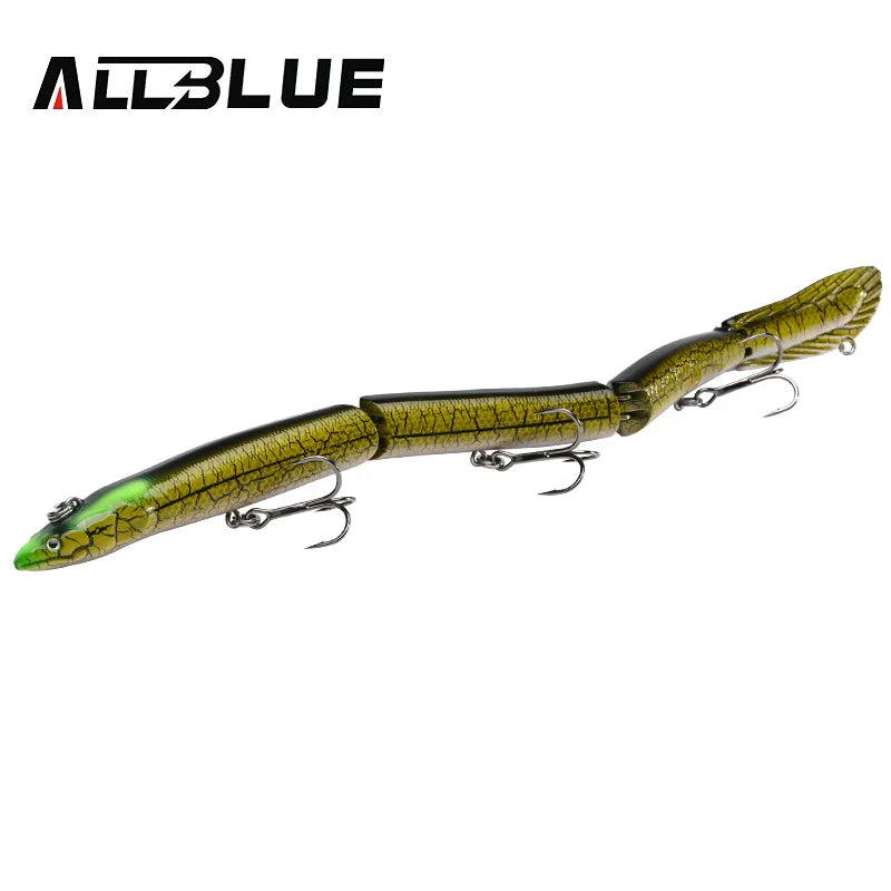 ALLBLUE Jointed Eel Swimbait 26g 235mm Slow Floating Minnow Fishing Lure Wobbler Jerkbait Artificial Hard Bait Pike Bass Perch