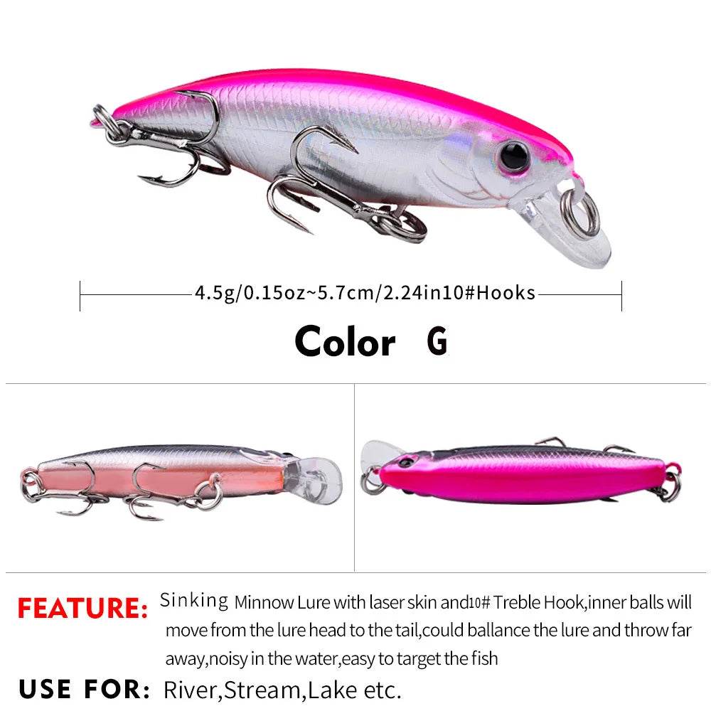 PROBEROS Mini Sinking Minnow Lure - Fish & Cheaps | Fishing & Outdoor Gear