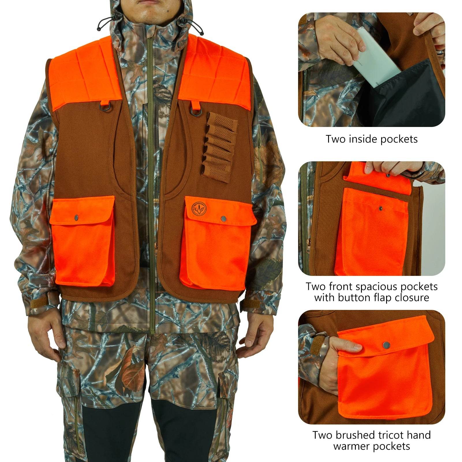 Bassdash Field Bird Hunting Vest – Water-Resistant, Multi-Pocket Design - Fish & Cheaps | Fishing & Outdoor Gear