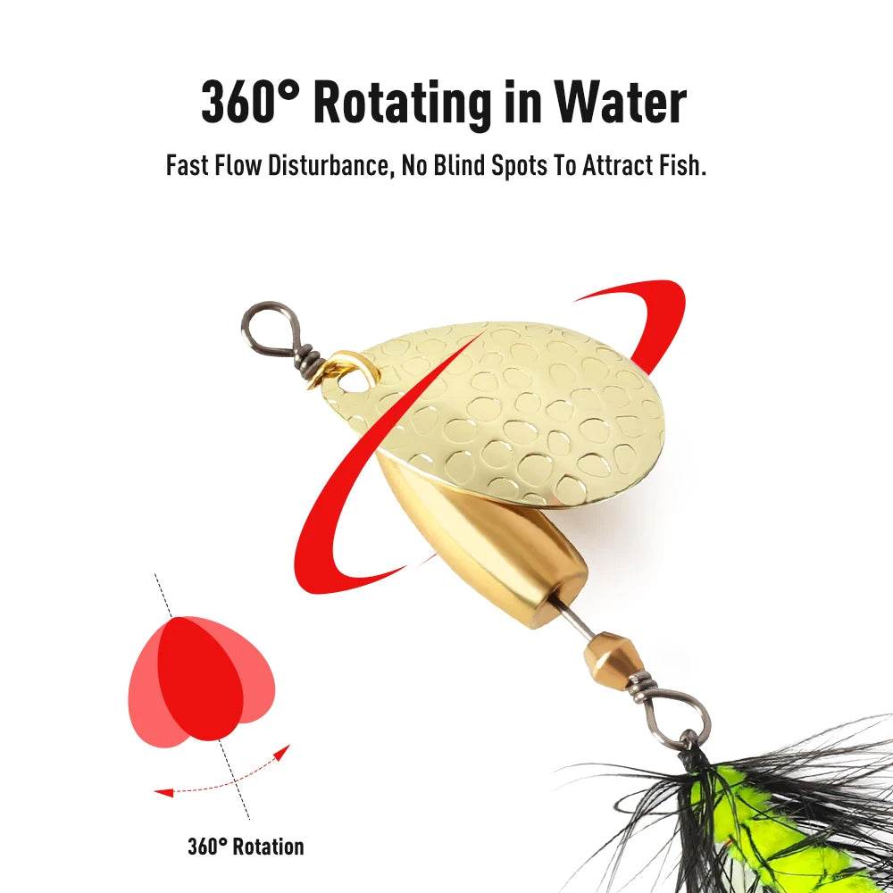 Kingdom Spinner Lure Set – 5 Piece Assortment - Fish & Cheaps | Fishing & Outdoor Gear