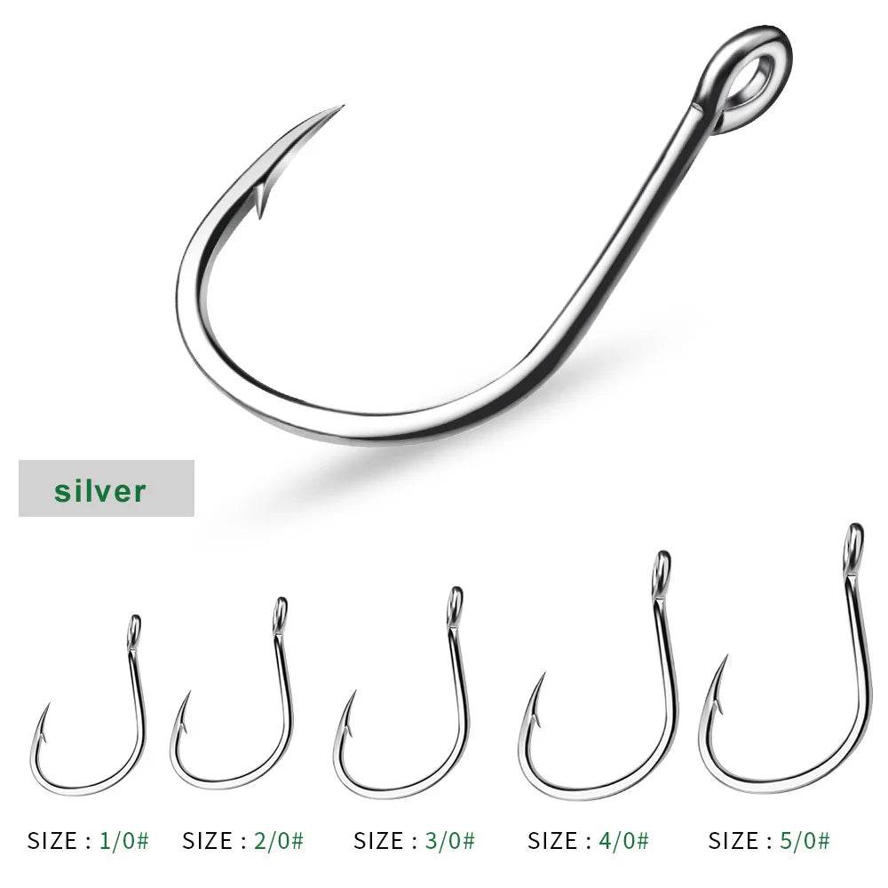 PROBEROS 10pcs Circle Fishing Hooks - Fish & Cheaps | Fishing & Outdoor Gear