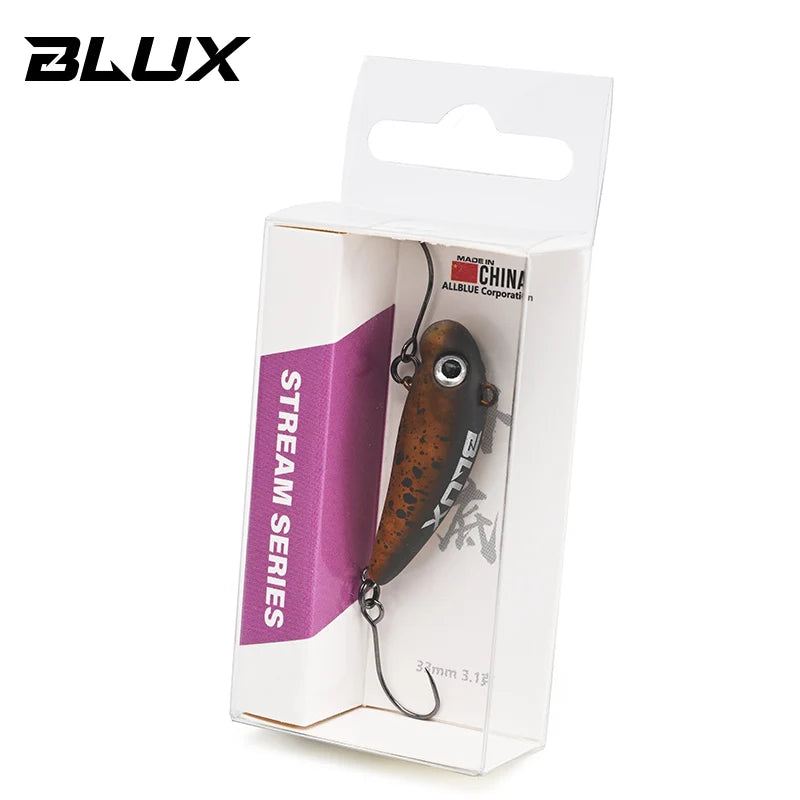 BLUX Little POGO 33MM 3.1G Lipless Sinking Plug Fishing Lure Crankbait Stream Area Trout Plastic Artificial Pencil Bait Tackle