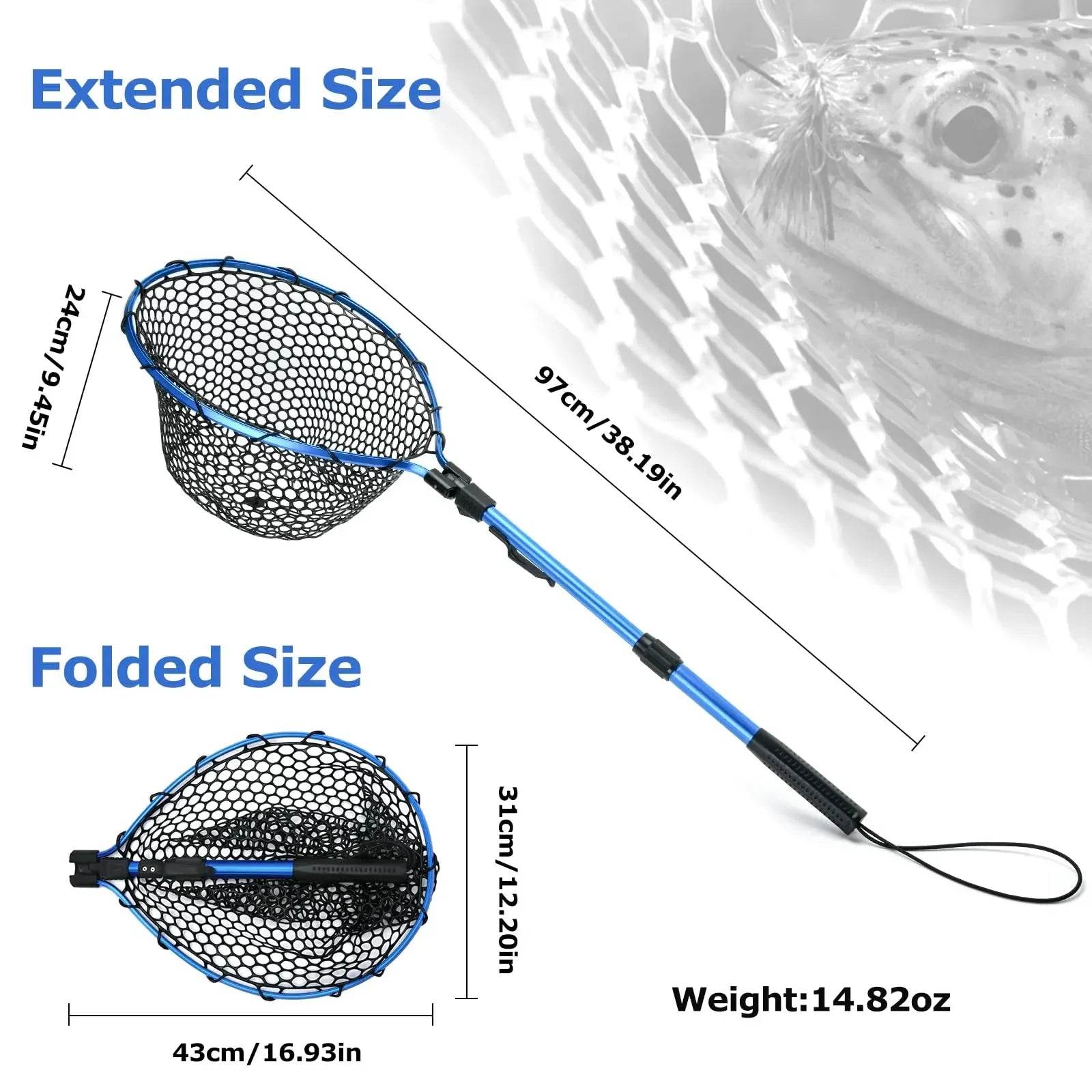 Goture Extendable Fly Fishing Landing Net - Fish & Cheaps | Fishing & Outdoor Gear