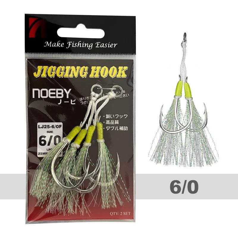Noeby Twin Assist Hook – Precision for Slow Jigging - Fish & Cheaps | Fishing & Outdoor Gear