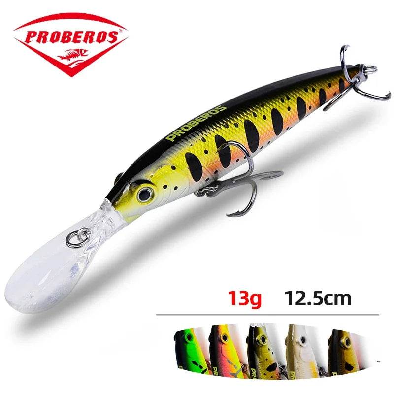 PROBEROS Topwater Minnow Bait – Realistic Floating Hard Lure - Fish & Cheaps | Fishing & Outdoor Gear