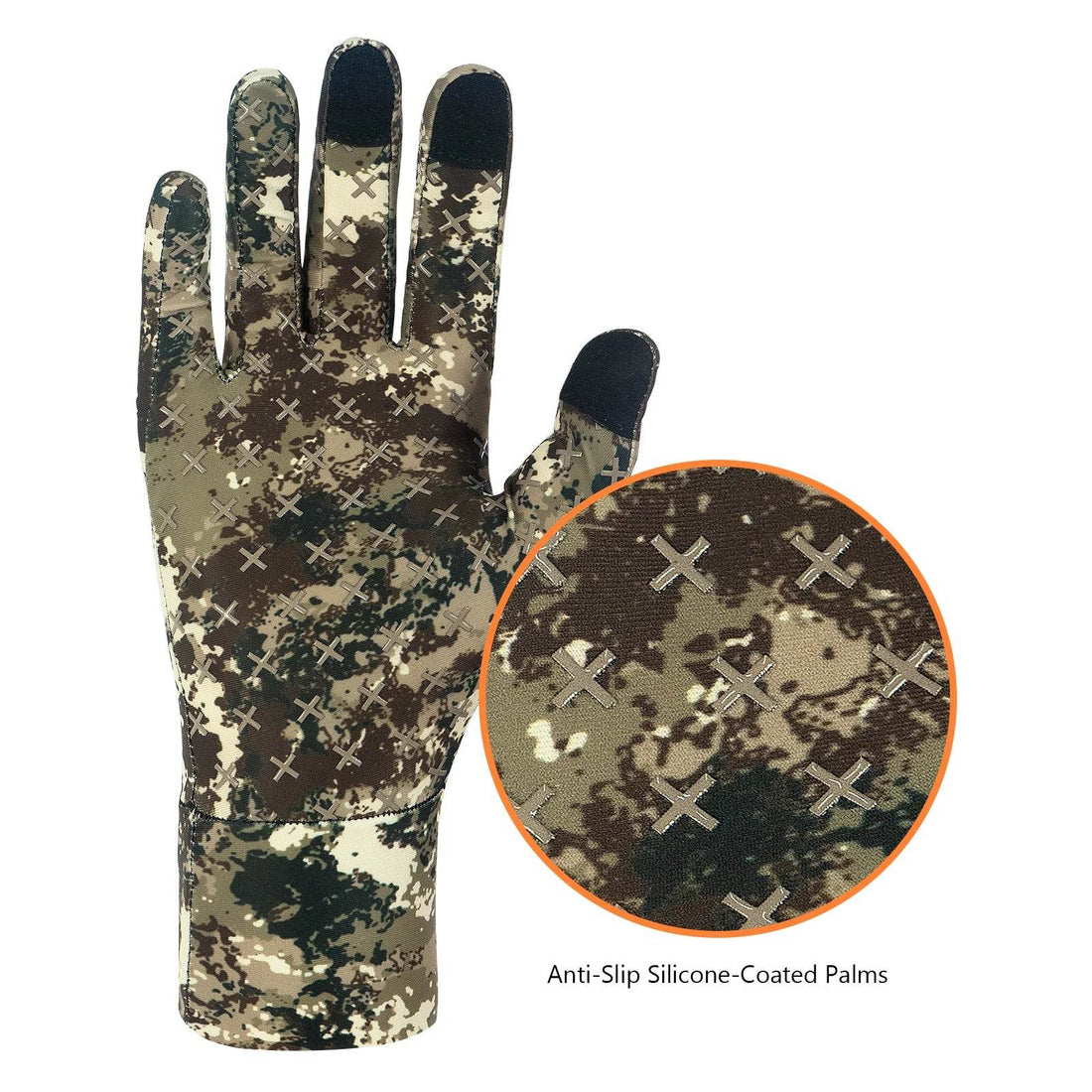 Bassdash Men’s Lightweight UPF 50+ Camo Gloves - Fish & Cheaps | Fishing & Outdoor Gear