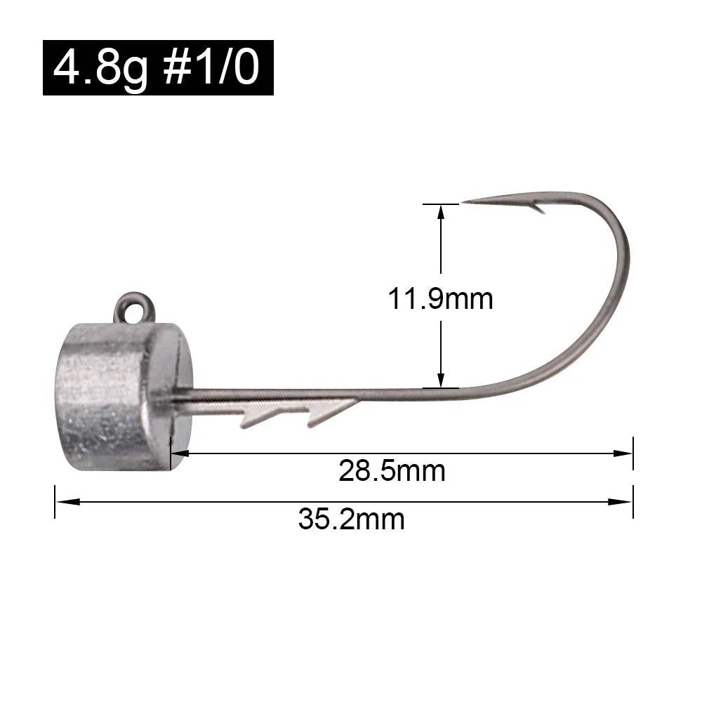 Spinpoler Ned Rig Jig Heads – Ultra-Sharp Barbed Precision - Fish & Cheaps | Fishing & Outdoor Gear