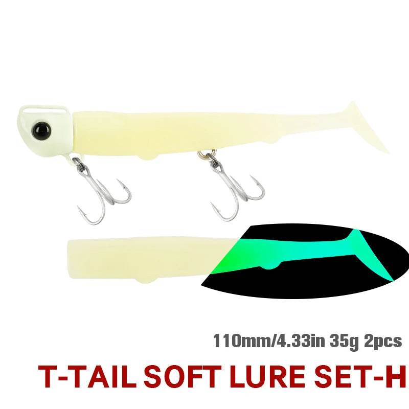 TSURINOYA Long Casting T Tail Jig 110mm – Precision Saltwater Lure - Fish & Cheaps | Fishing & Outdoor Gear