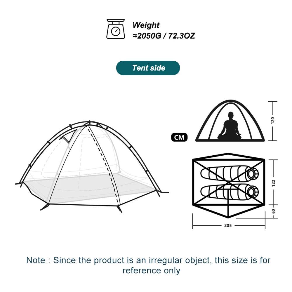 Widesea Ultralight 2-Person Trekking Tent - Fish & Cheaps | Fishing & Outdoor Gear
