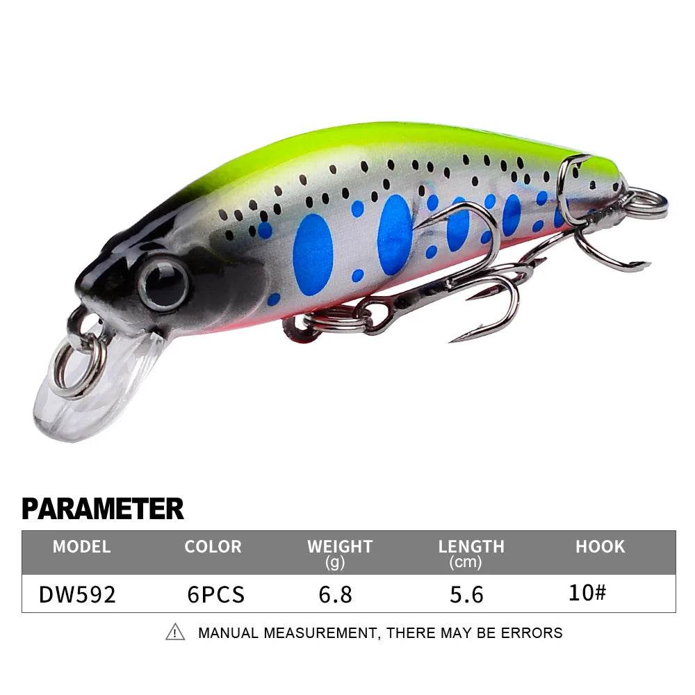 PROBEROS Mini Sinking Minnow Wobbler - Fish & Cheaps | Fishing & Outdoor Gear