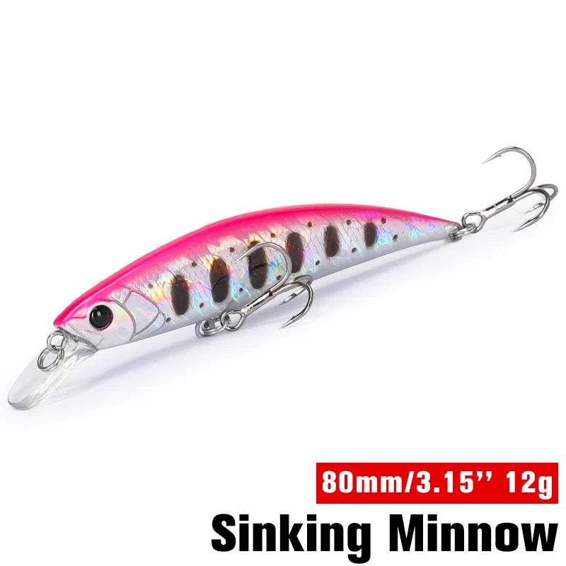 TSURINOYA 80S Sinking Minnow – 8cm Hard Bait - Fish & Cheaps | Fishing & Outdoor Gear