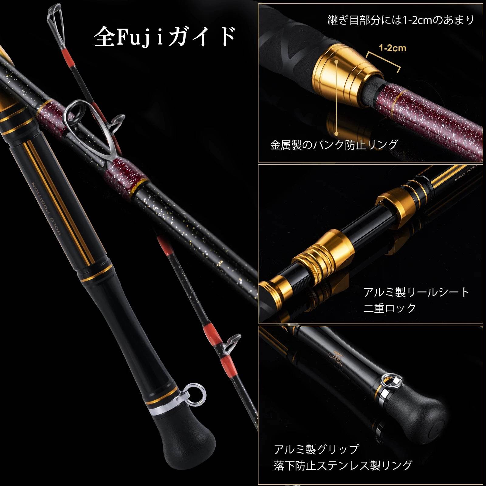 Goture Full Fuji Guide Ring Ocean Jigging Rod - Fish & Cheaps | Fishing & Outdoor Gear