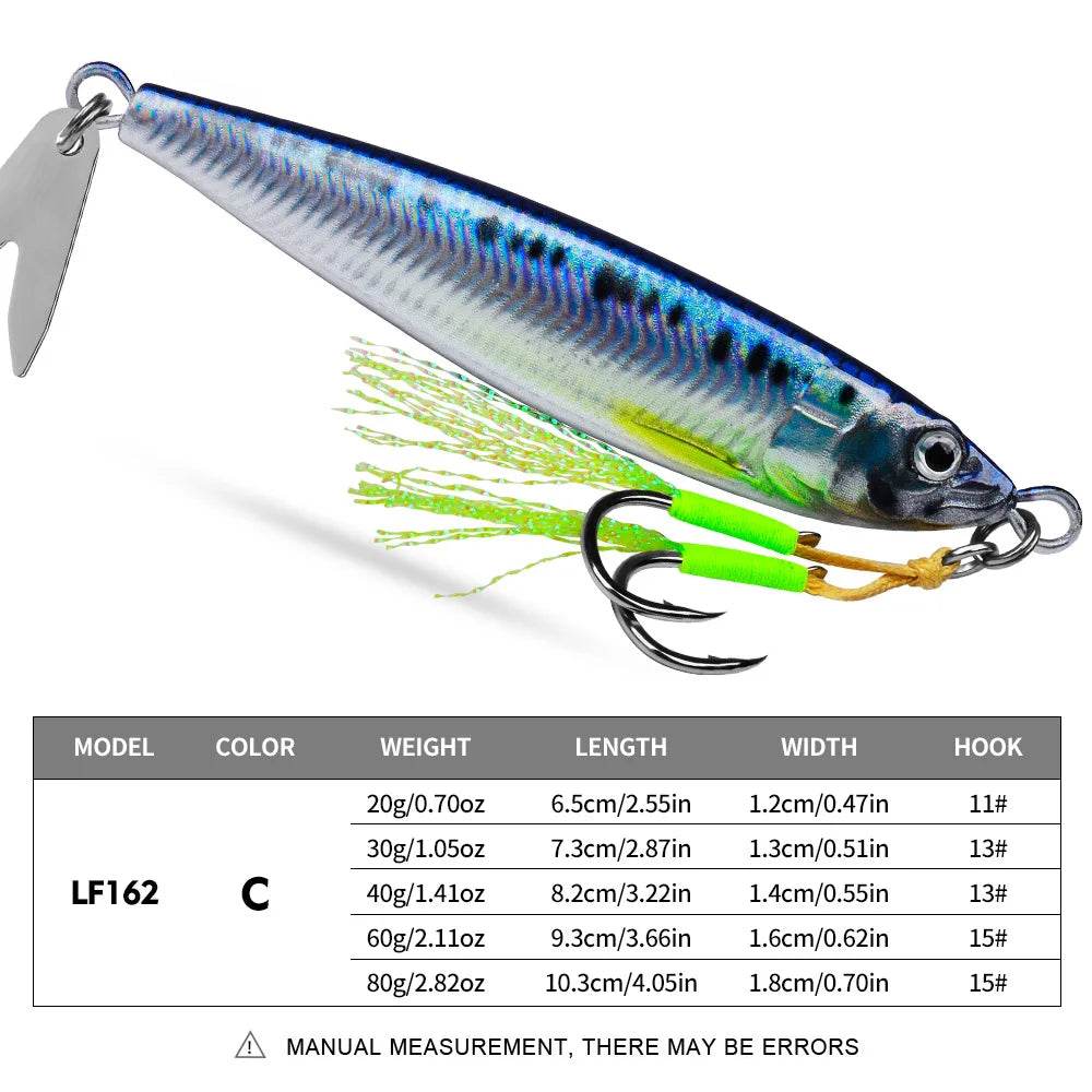 PROBEROS 3D Printed Lifelike Metal Jig - Fish & Cheaps | Fishing & Outdoor Gear