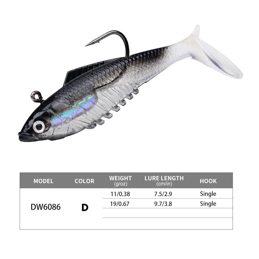PROBEROS T Tail Soft Lure – Premium Jig Hook - Fish & Cheaps | Fishing & Outdoor Gear