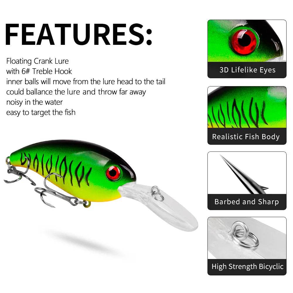 PROBEROS Minnow 10cm Crankbait – Proven Topwater Action - Fish & Cheaps | Fishing & Outdoor Gear