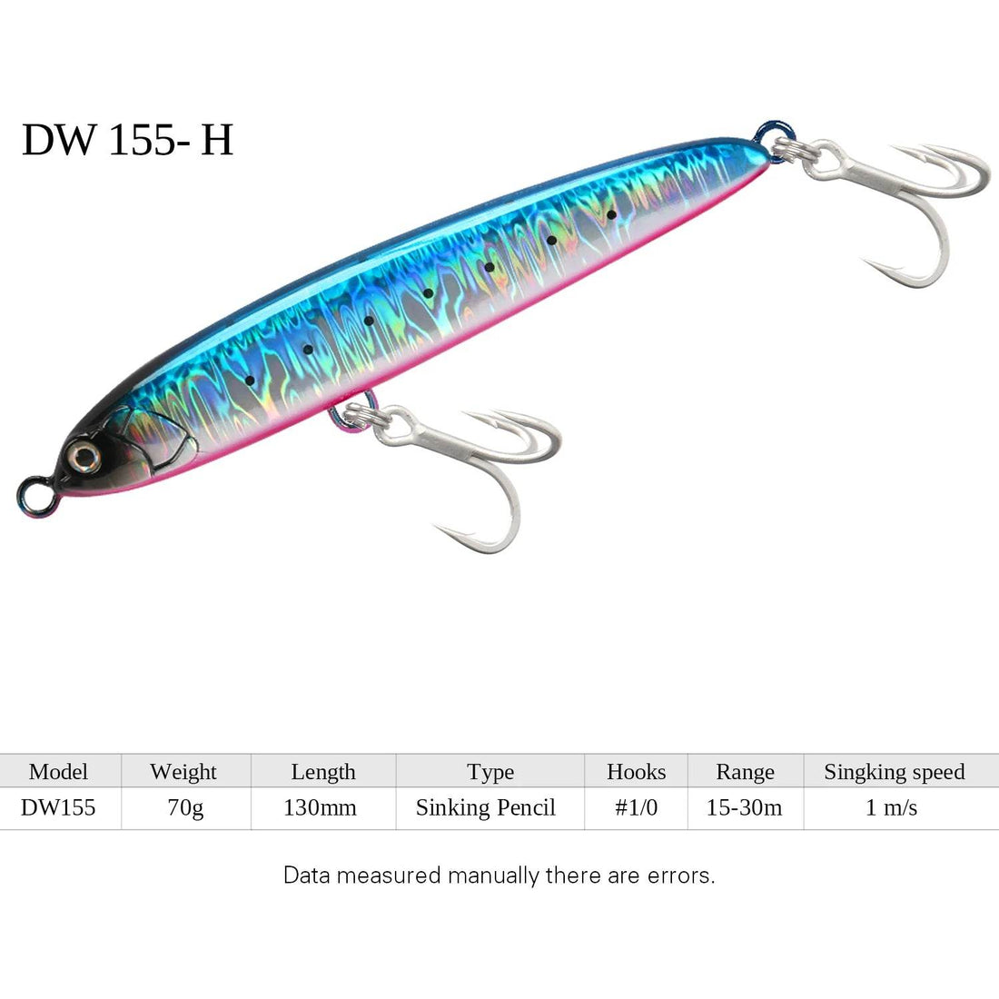 TSURINOYA 130S Sinking Stickbait – Hard Bait for Sea Predators - Fish & Cheaps | Fishing & Outdoor Gear