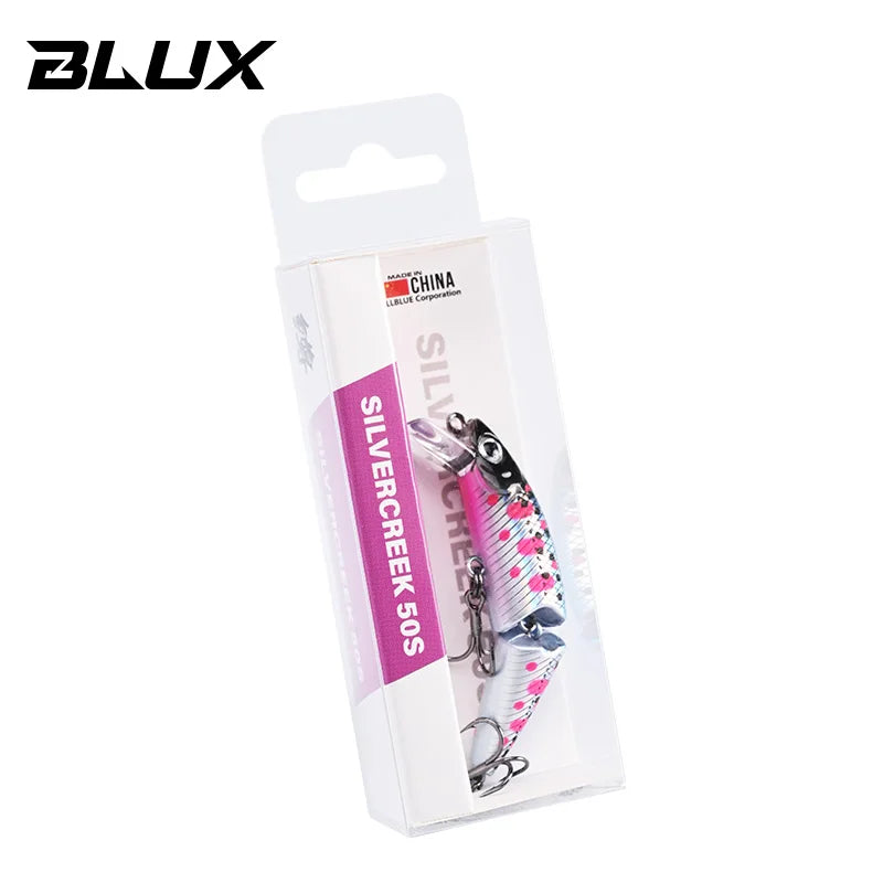 BLUX DR. Minnow Joint 50S Swimbait 50mm 3.2g Sinking Wobbler Fishing Lure Artificial Hard Bait for Pike Bass Trout