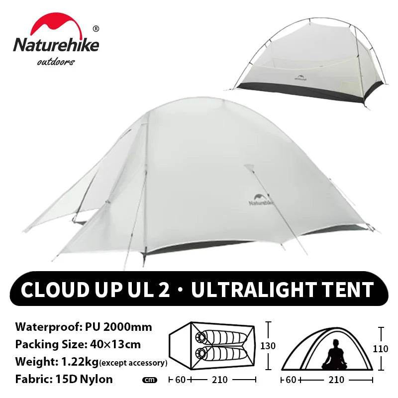 Naturehike Cloud Up 2 – Ultralight 2-Person Camping Tent - Fish & Cheaps | Fishing & Outdoor Gear