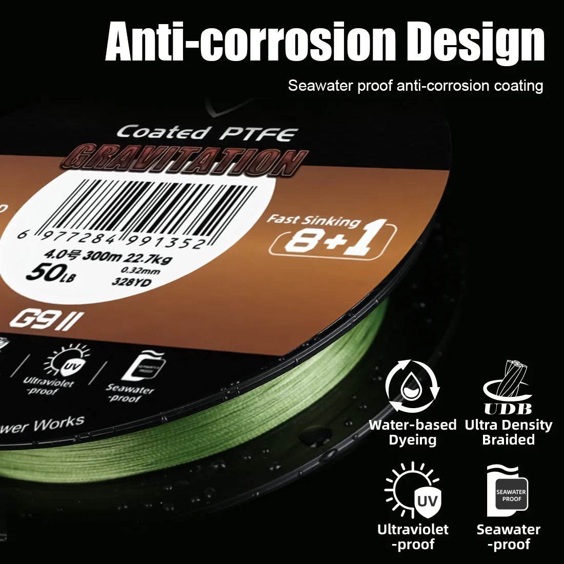 SeaKnight Gravitation G9 II Sinking Braided Line - Fish & Cheaps | Fishing & Outdoor Gear