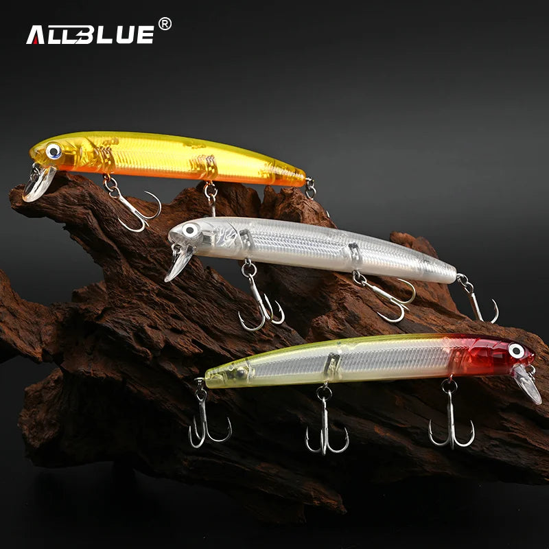 ALLBLUE K-0 Minnow Top Water Wobbler 115mm 13g Fishing Lure Floating Jerkbaits Shallow Diving Hard Bait 0-0.3M Pike Bass Tackle
