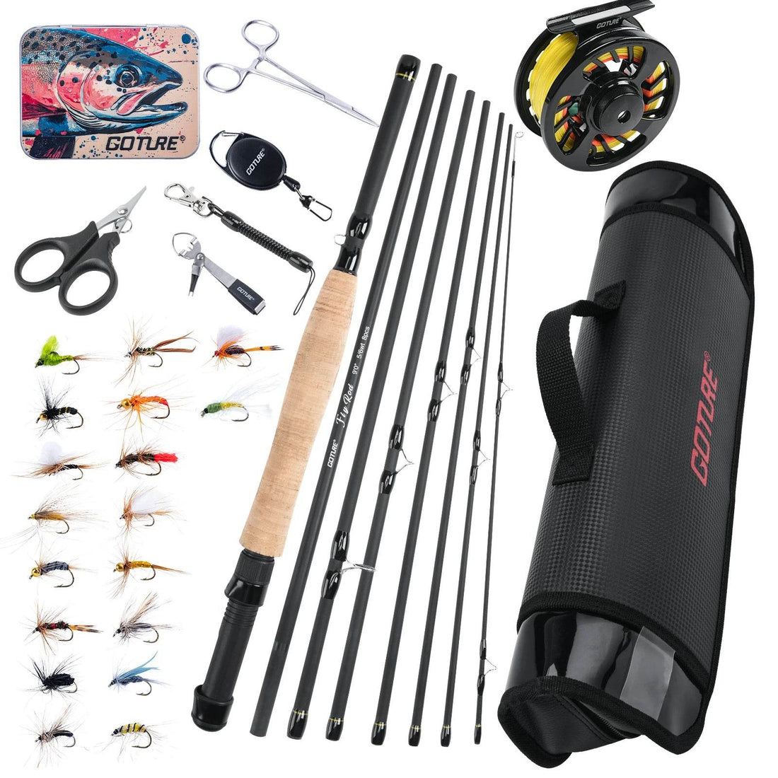 Goture 2.7M Fly Fishing Rod & Reel Combo - Fish & Cheaps | Fishing & Outdoor Gear