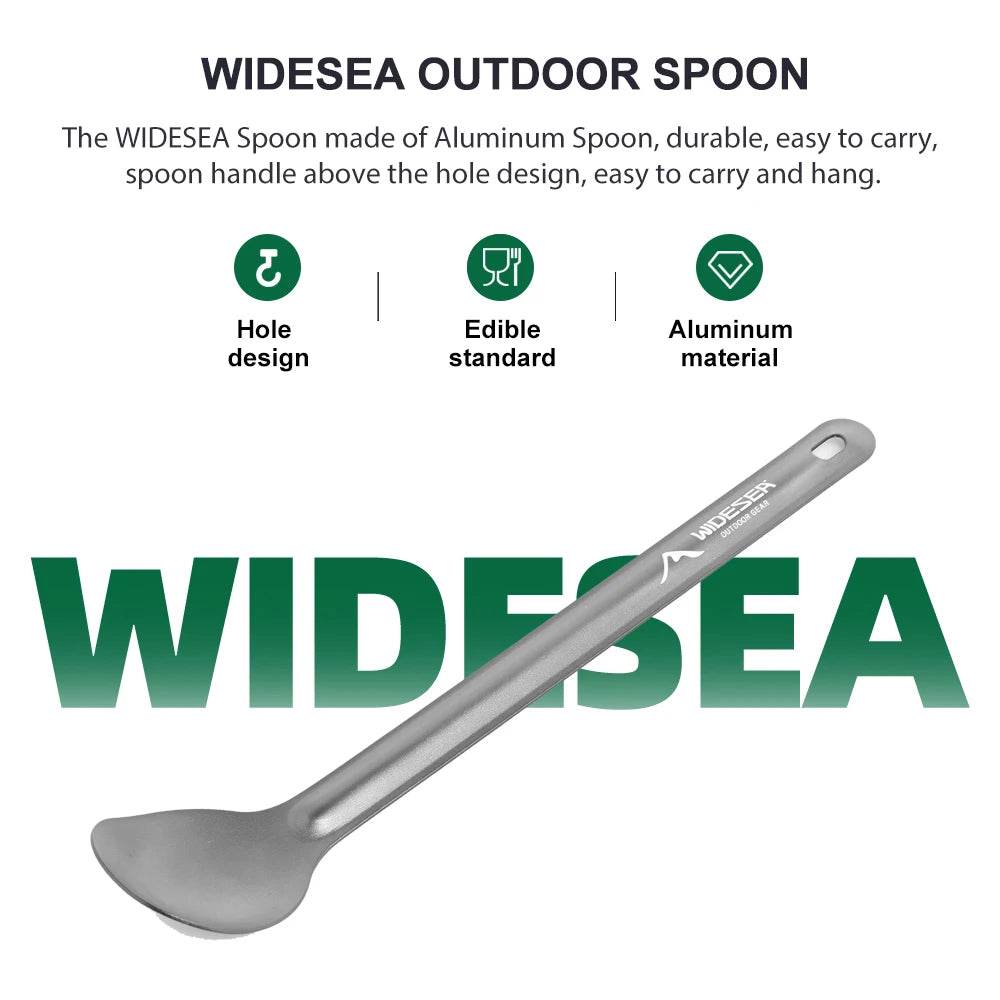 Widesea Lightweight Aluminium Camping Spoon - Fish & Cheaps | Fishing & Outdoor Gear