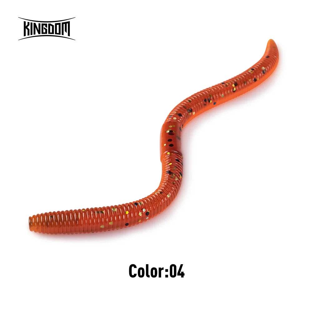 Kingdom Earthworm Soft Lure – Lifelike Precision Fishing Bait - Fish & Cheaps | Fishing & Outdoor Gear