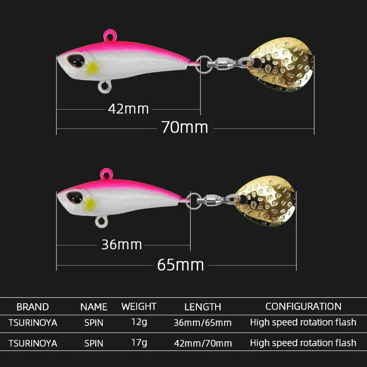 TSURINOYA SPIN MT Sinking Spinner Spoon Jig - Fish & Cheaps | Fishing & Outdoor Gear