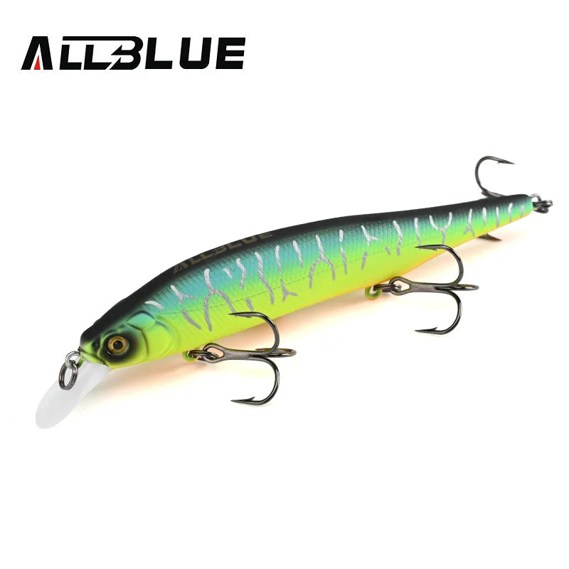 ALLBLUE KITETSU 115SP Wobbler Suspend Fishing Lure 115mm 15.4g Hard Plastic Minnow Pike Bass Perch Artificial Bait Tackle