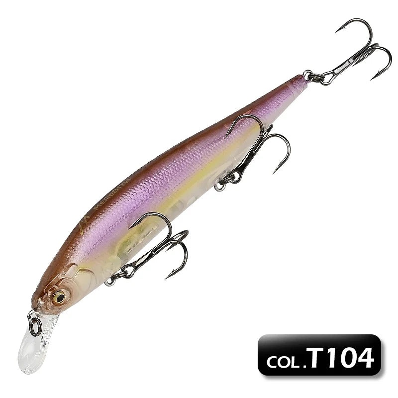 MEREDITH 115mm Slow Floating Jerkbaits Innovation Weight System for Pike Minnow Lures for Fishing Artificial Bait Fishing Bait