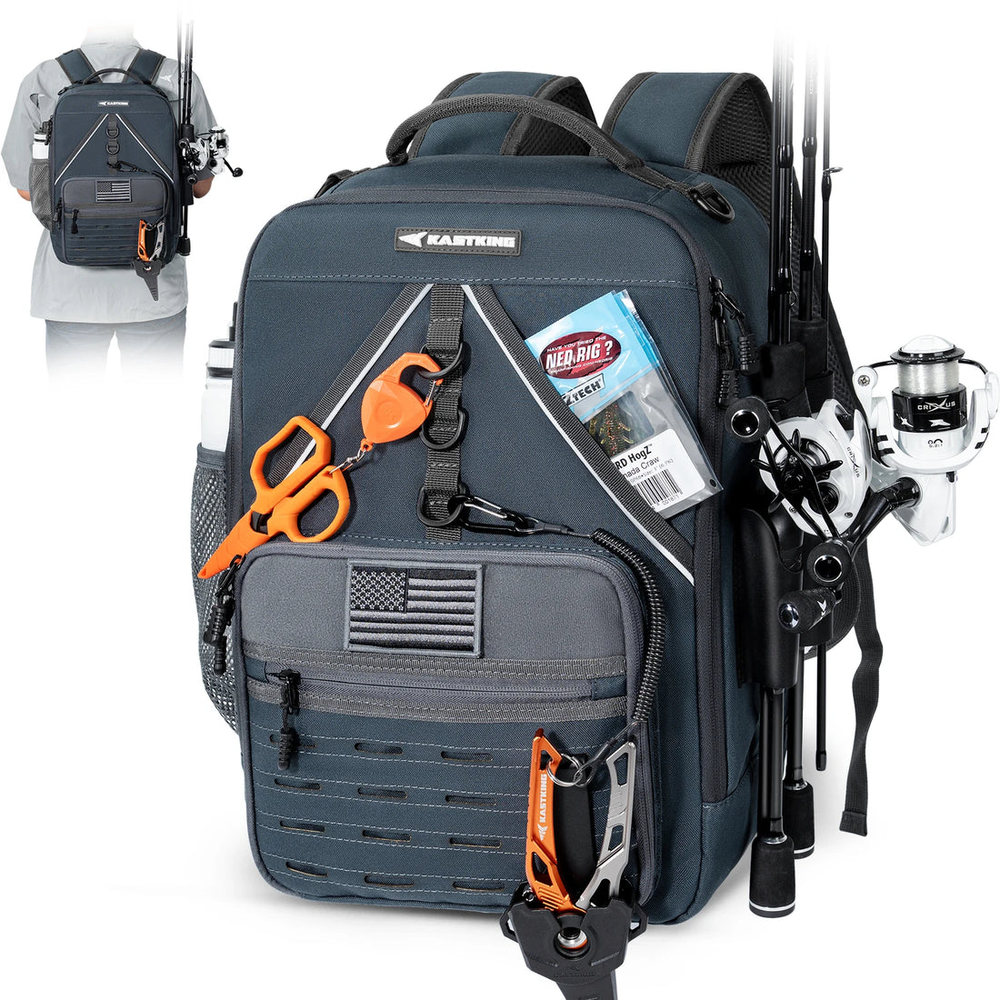 KastKing KarryAll KastMate Fishing Tackle Backpack