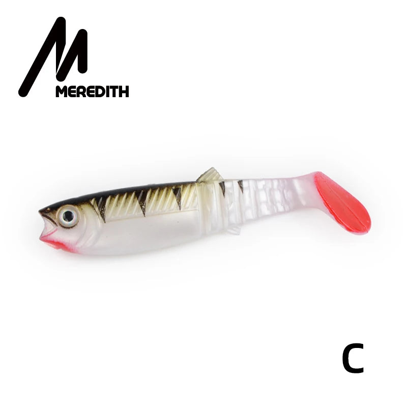 MEREDITH 5PCS 10.5g 10cm Lures Fishing Lures soft Fishing Baits Cannibal Soft Lures Shads Fishing Fish JX62-10