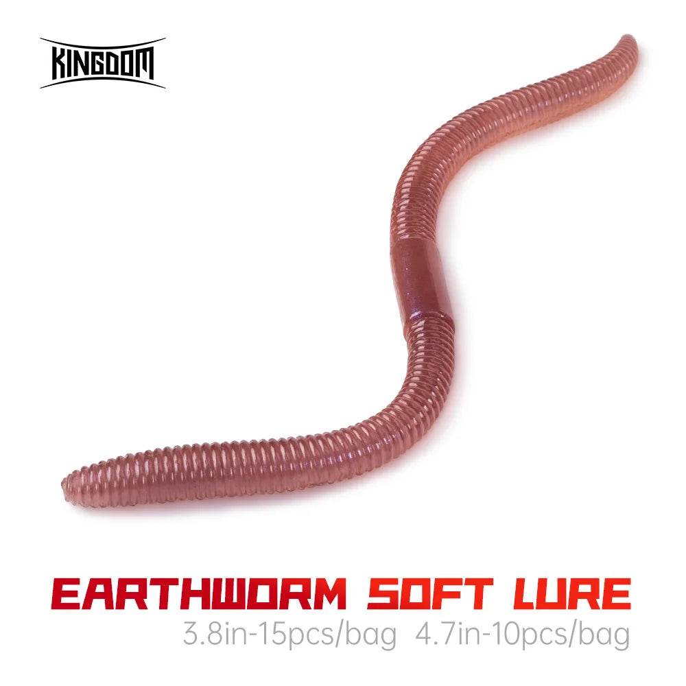 Kingdom Earthworm Soft Lure – Lifelike Precision Fishing Bait - Fish & Cheaps | Fishing & Outdoor Gear