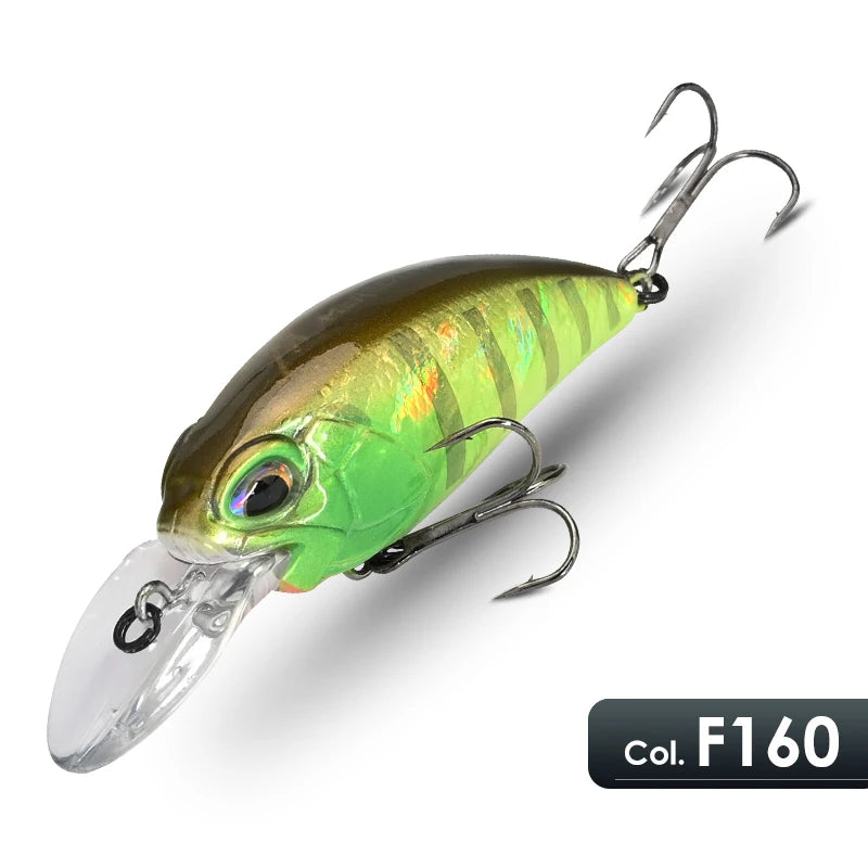 MEREDITH 6.5cm 14g JERK CRANK Wobblers Crank Fishing Lure Artificial Minnow Jerkbait Floating Hrad Lure For Trout Fishing Bait