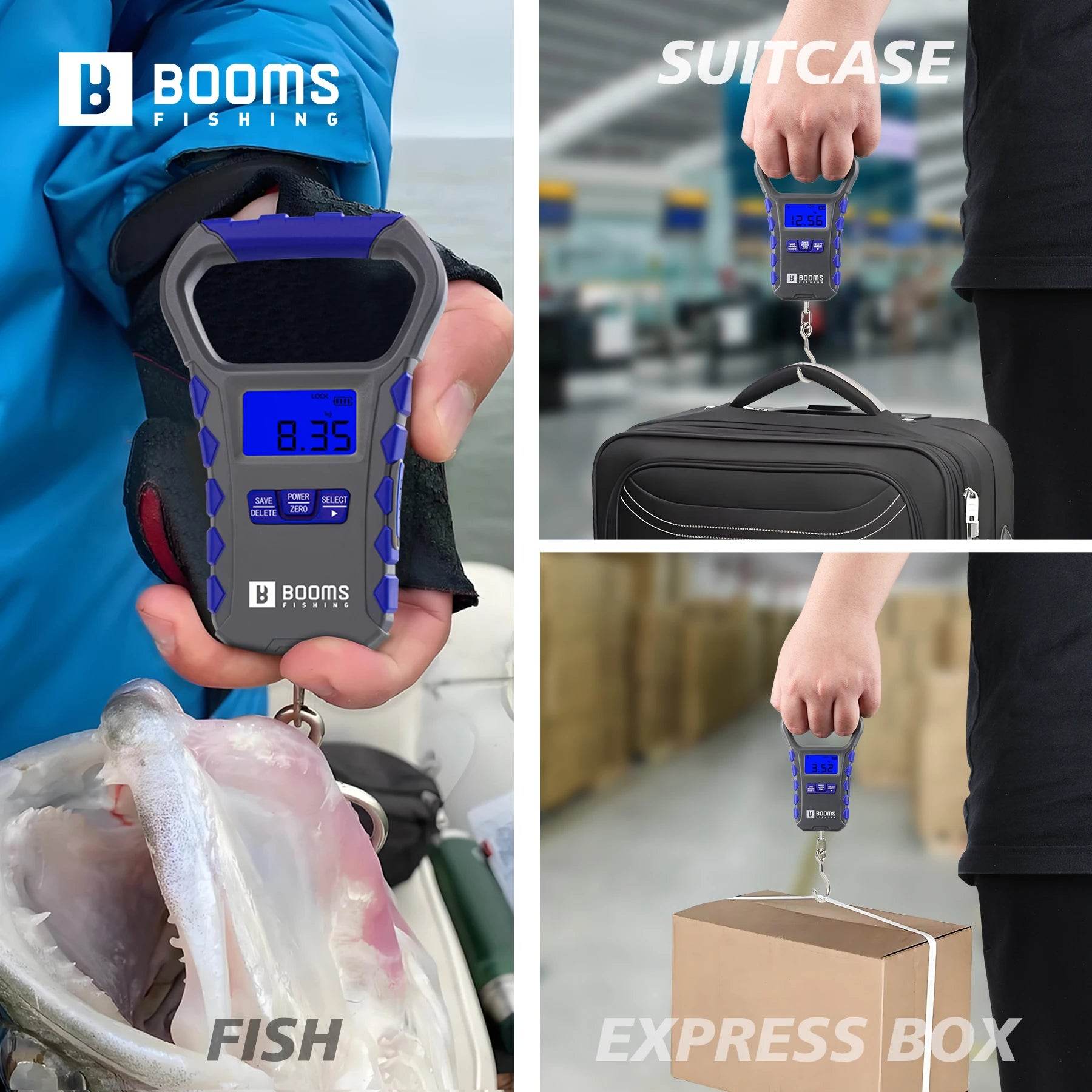 Booms Fishing 65LB Digital Fishing Scale & Grip Set - Fish & Cheaps | Fishing & Outdoor Gear