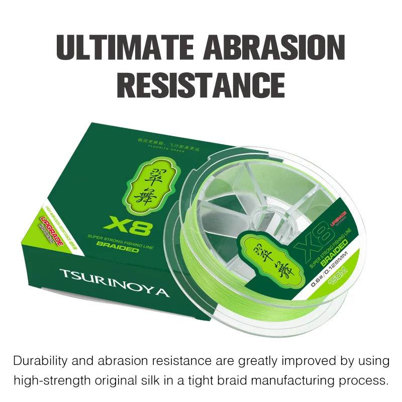 TSURINOYA H8 Ultra-long Casting 8-Strand PE Line - Fish & Cheaps | Fishing & Outdoor Gear