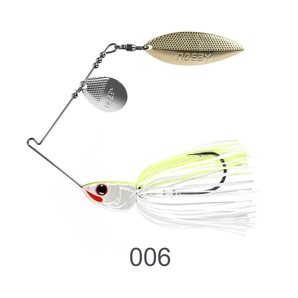 Noeby Spinnerbait Double Willow Blade Lure - Fish & Cheaps | Fishing & Outdoor Gear