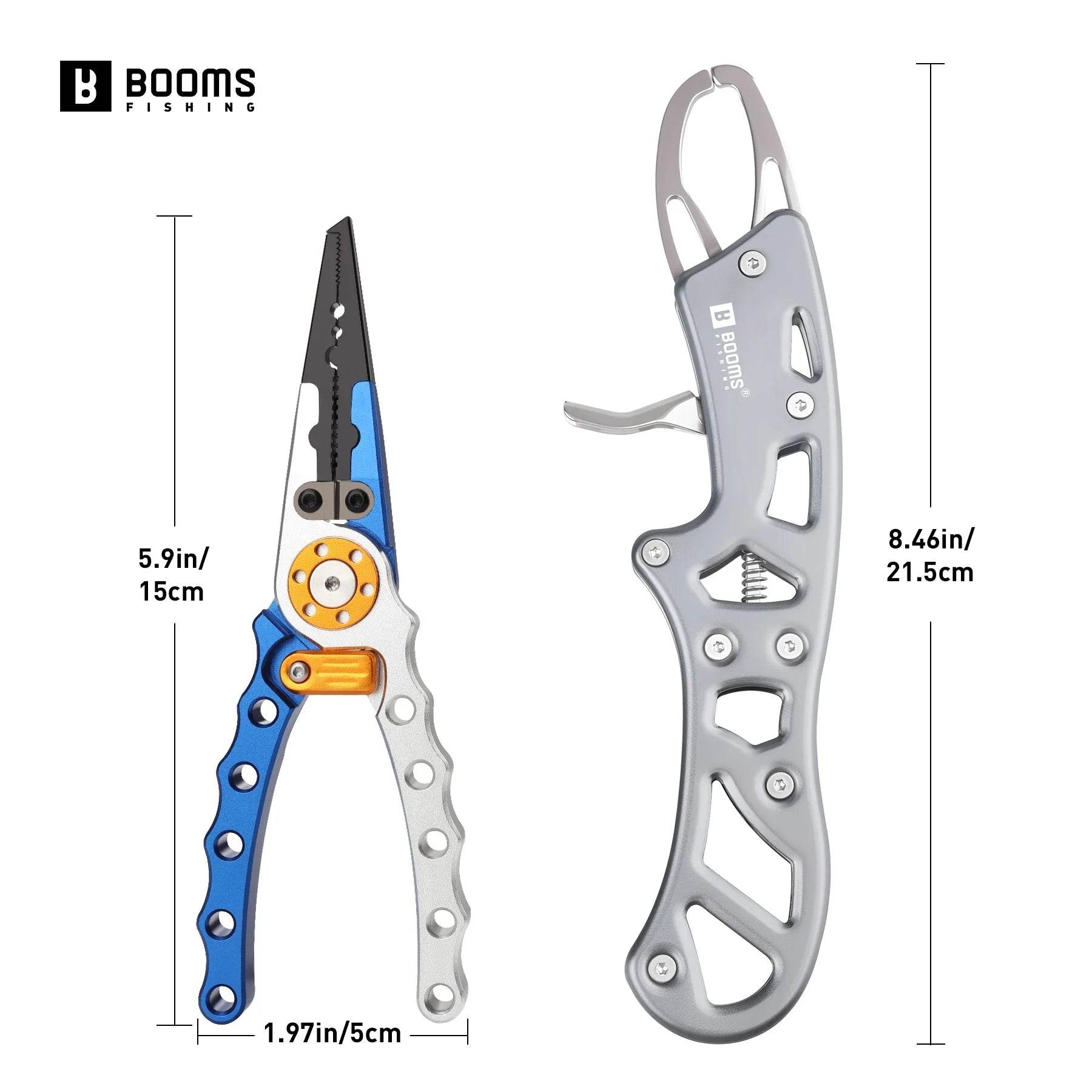 Booms Fishing Aluminium Pliers & Fish Gripper Set - Fish & Cheaps | Fishing & Outdoor Gear