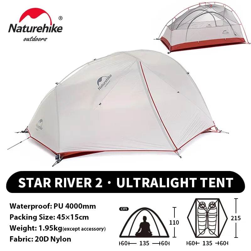 Naturehike Star River 2 — Ultralight Double-Layer Camping Tent - Fish & Cheaps | Fishing & Outdoor Gear