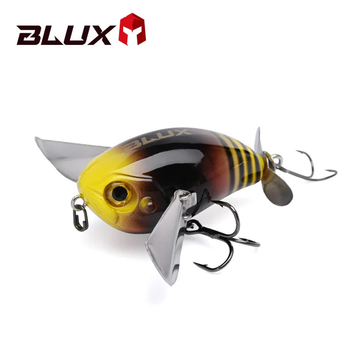 BLUX Micro BUTTIN Pompadour Topwater Crawler 6.5G Wobbler Noisy Fishing Lure Crankbait Freshwater Bass Perch Artificial Bait