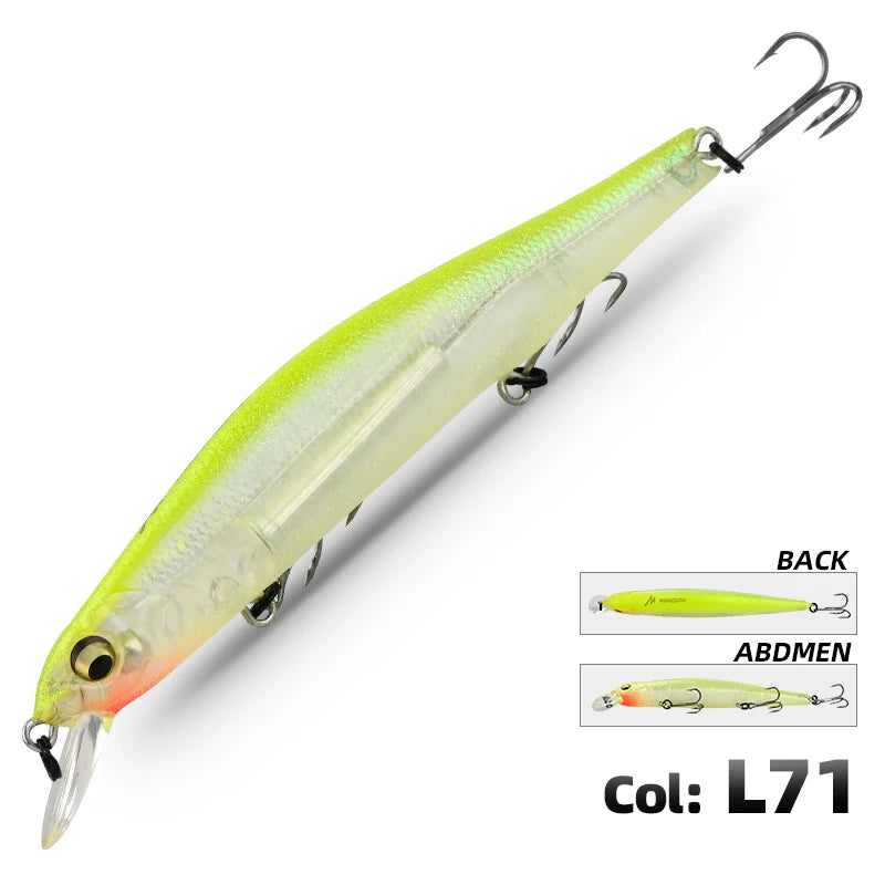 MEREDITH ORBIT-110SP Orbital Magnetic System Top Fishing Lures Minnow Wobbler Quality Fishing Tackle Hooks For Fishing