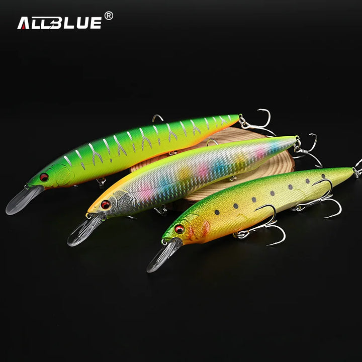 ALLBLUE KANATA+1 Floating Fishing Lure Wobbler 16cm 33g Hard Plastic Bait Longcast Minnow Pike Bass Saltwater Freshwater Tackle