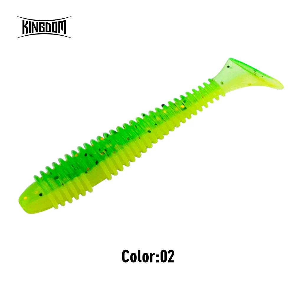 KINGDOM Screw Thread T-Tail Soft Lures - Fish & Cheaps | Fishing & Outdoor Gear