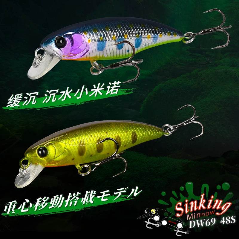 TSURINOYA 48S Sinking Minnow Lure Kit - Fish & Cheaps | Fishing & Outdoor Gear