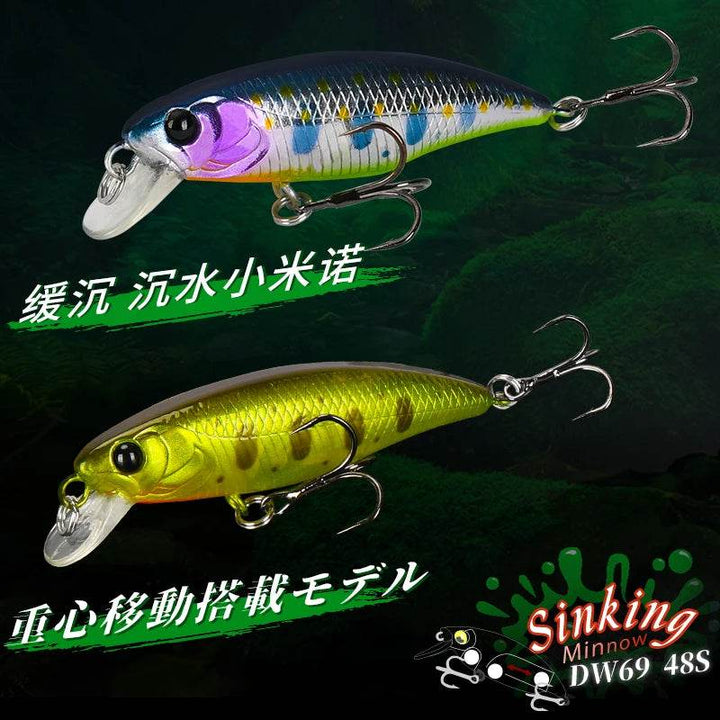 TSURINOYA 48S Sinking Minnow Lure Kit - Fish & Cheaps | Fishing & Outdoor Gear