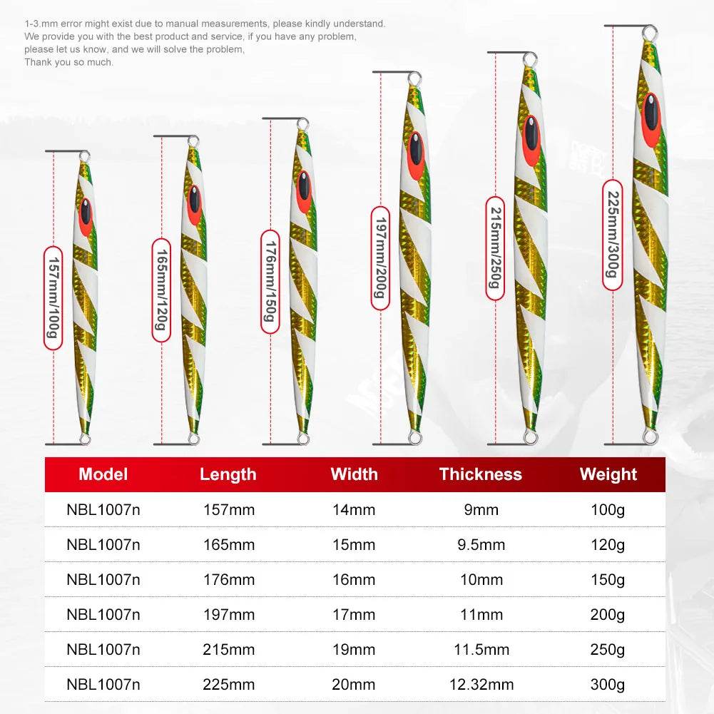 NOEBY 80g Metal Jig – High-Speed Deep Jigging Lure - Fish & Cheaps | Fishing & Outdoor Gear