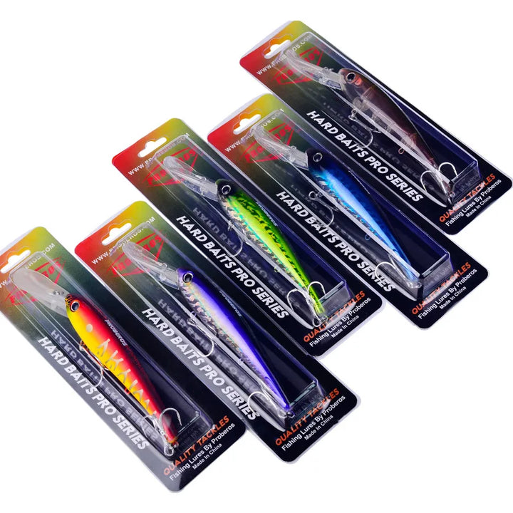 Topwater Laser Minnow Fishing Lure, Artificial Hard Bait, Fishing Hooks, Fish Wobbler Tackle Crankbait, Swimbait, 20cm, 43g