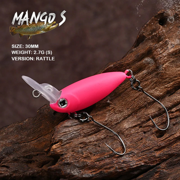 BLUX MANGO S Crankbait 2.7g 30mm Area Trout UssA Wobbler Over Head Lip Crank Fishing Lure Freshwater Artificial Hard Bait