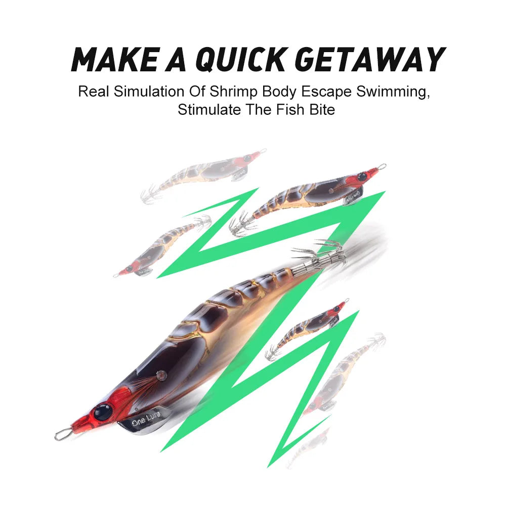 Kingdom Egi Squid Bait Artificial Jigging Lures Slow Sinking Squid Hooks Sea Fishing Octopus Cuttlefish Luminous Tackle Lure