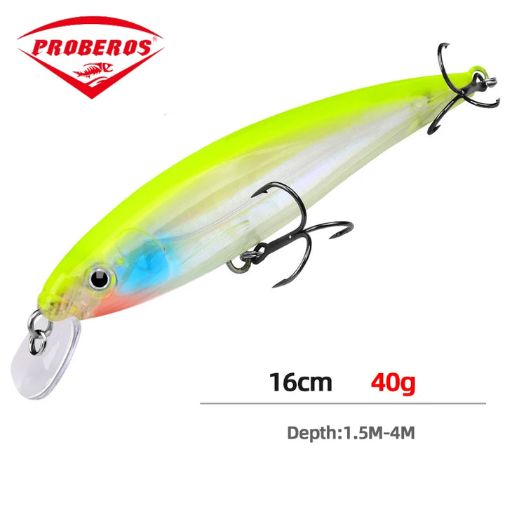 Minnow Fishing Lure 160mm 40g Floating Hard Bait Wobbler Jig Bait Crankbait Carp Striped Bass Pesca Fishing Tackle SwimBait